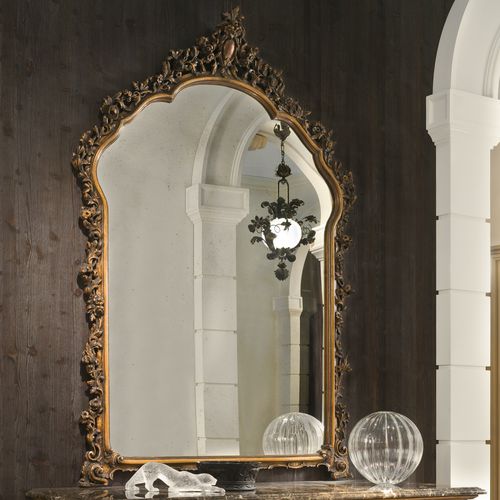 Miroir mural - P4029 - ANNIBALE COLOMBO - de style / en bronze / en bois