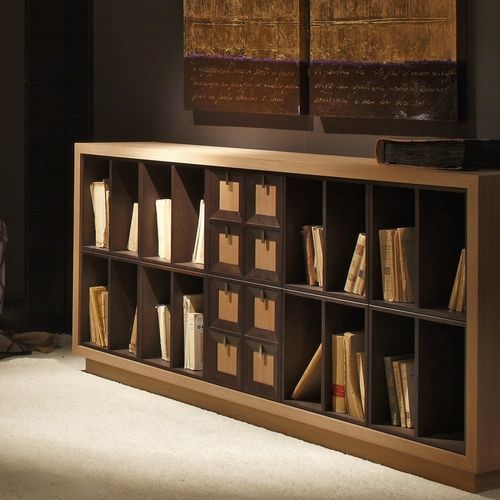 Bibliothèque modulable - W1393 - ANNIBALE COLOMBO - contemporaine / en bois / sur mesure