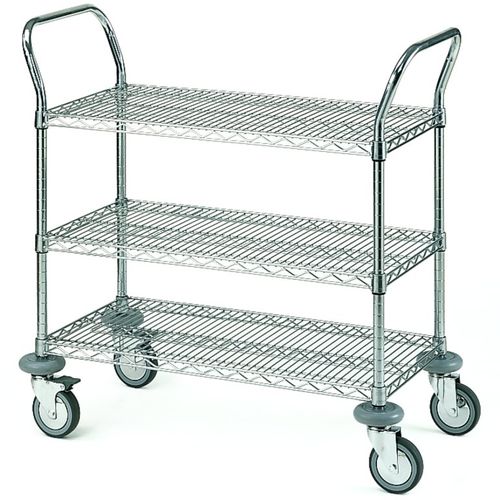 Chariot de service - UC30406 - QUATRO S.R.L. - professionnel / personnalisable / en acier chromé