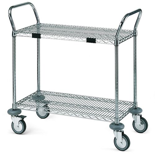 Chariot de service - UC20406 - QUATRO S.R.L. - professionnel / personnalisable / en acier chromé