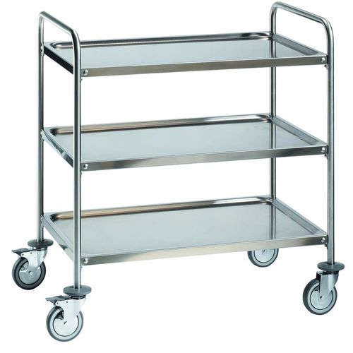 Chariot pour bac gastronorme - CS963 - QUATRO S.R.L. - pour cuisine professionnelle / en acier inox