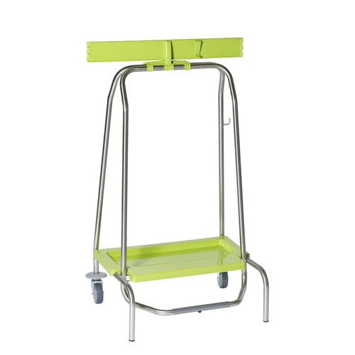Support de sac poubelle de cuisine - W40-2R - QUATRO S.R.L. - au sol / sur piétement / en acier inoxydable