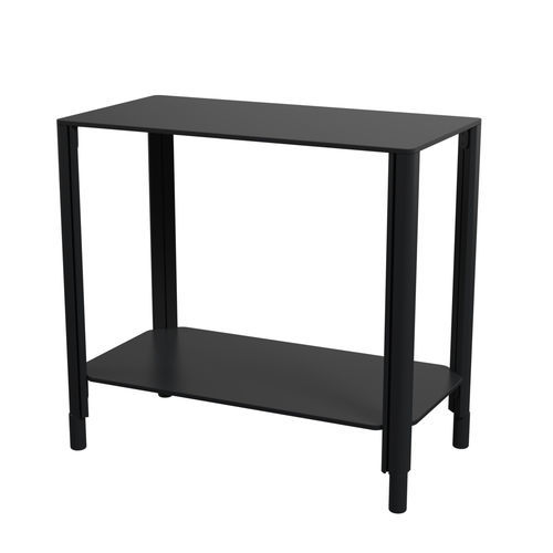 Table d'appoint design minimaliste - DMB-77X81H77-0PR-PED - QUATRO S.R.L. - en aluminium / en HPL / avec piètement en aluminium