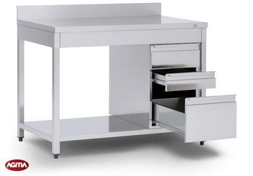 Table de préparation en acier inoxydable - AGMA ARREDO INOX PROFESSIONALE SRL A SOCIO UNICO - professionnelle