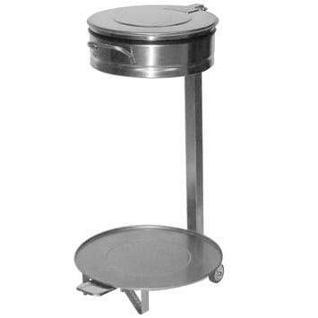 Support de sac poubelle public - AGMA ARREDO INOX PROFESSIONALE SRL A SOCIO UNICO - au sol / en acier inoxydable / à roulettes