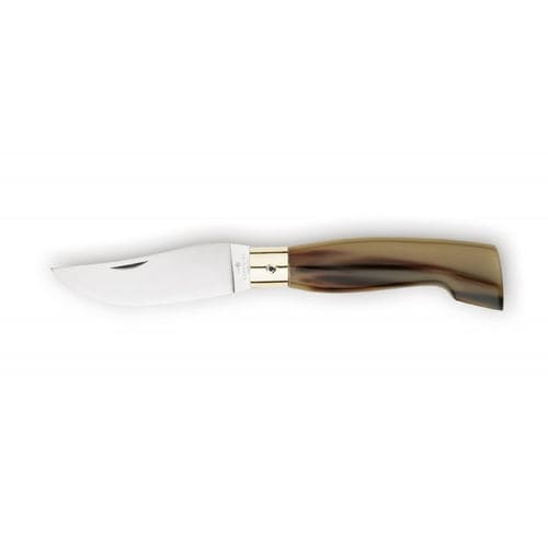 Couteau de poche avec manche en corne - Bergamasco - COLTELLERIE BERTI - avec lame en acier inoxydable