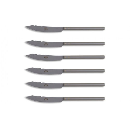 Couteau de table avec manche en métal - 7800 - COLTELLERIE BERTI - avec lame en acier inoxydable