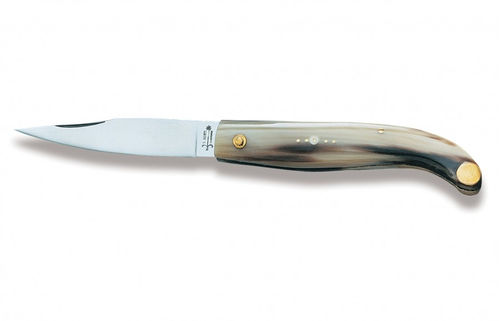 Couteau de poche avec manche en corne - Calabrese - COLTELLERIE BERTI - avec lame en acier inoxydable