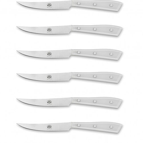 Couteau à steak avec manche en PMMA - 8 Series - COLTELLERIE BERTI - avec lame en acier inoxydable