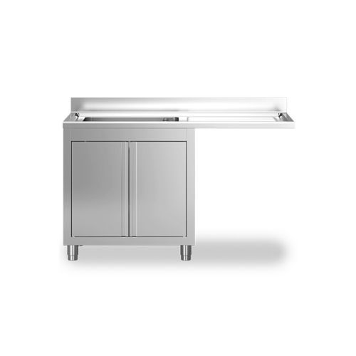 Meuble évier en acier inox - TULS - sur pieds / pose libre / résidentiel