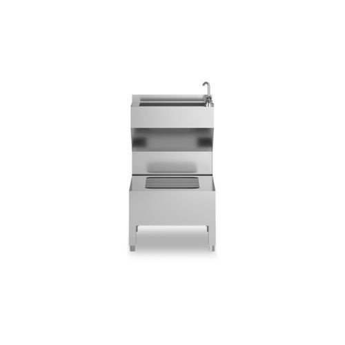 Lave-mains suspendu - TULS - rectangulaire / en acier inoxydable / antibactérien