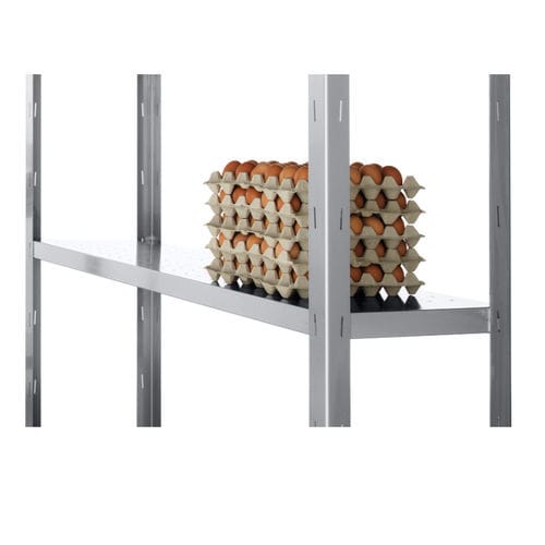 Étagère auto-portante - TULS - modulable / contemporaine / en acier inoxydable