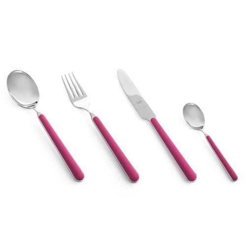 Couvert en acier inoxydable - Fantasia Pink (Rosa - P7) - MEPRA S.P.A. - en résine / professionnel