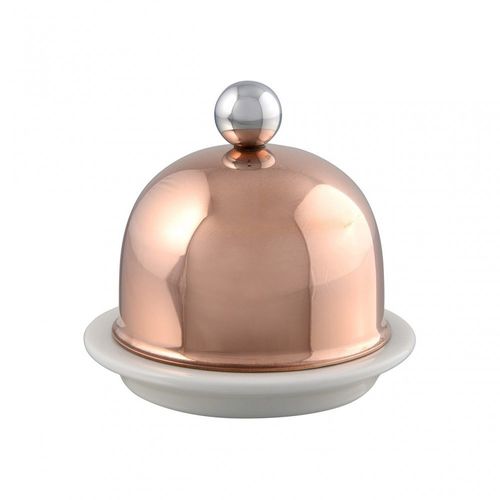 Beurrier en porcelaine - SERVICE EN SALLE - MAUVIEL1830 - en inox / de cuivre