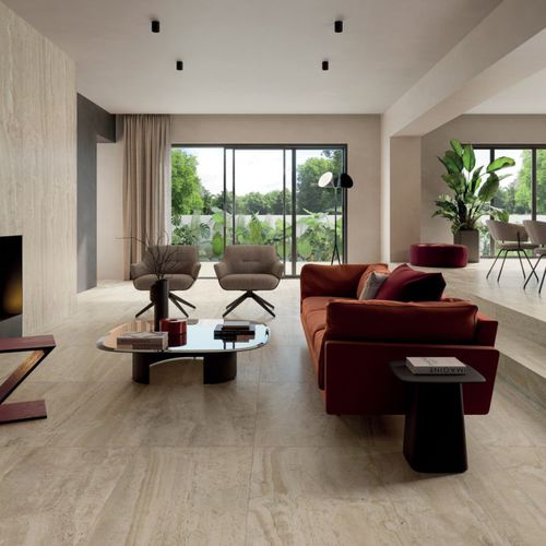 Carrelage en grès cérame - NAVONA     - FLAVIKER Contemporary Eco Ceramics - poli / finition naturelle / d'intérieur