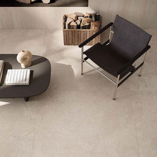 Carrelage en pierre calcaire - DOUBLE - FLAVIKER Contemporary Eco Ceramics - mat / brillant / finition pierre