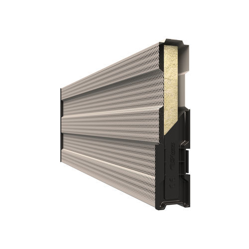 Mur anti-bruit avec panneau modulaire - INSA P81 - Insametal - en acier galvanisé / en laine de roche / pour route
