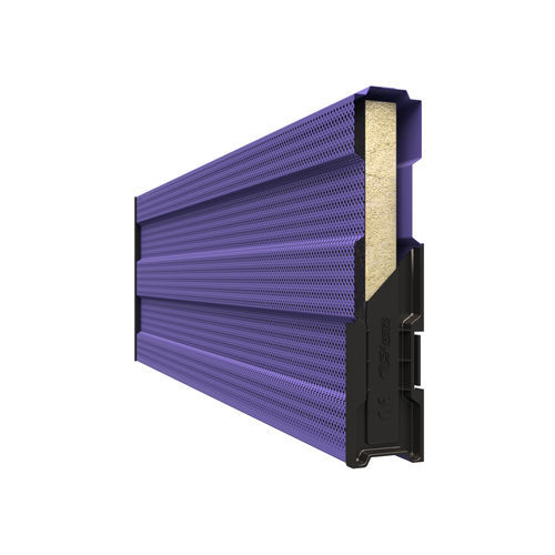 Mur anti-bruit avec panneau modulaire - INSA AL 114 - Insametal - en aluminium / en laine de roche / pour route