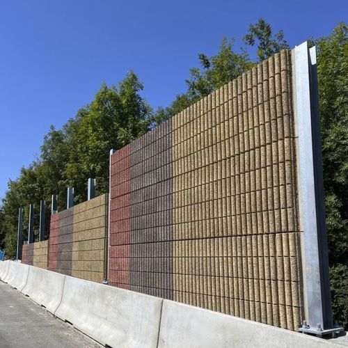 Mur anti-bruit avec panneau modulaire - INSA EE ROCK - Insametal - en béton poreux / en béton armé / pour route