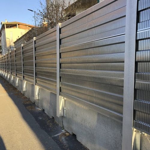 Mur anti-bruit avec panneau modulaire - INSA NJ - Insametal - préfabriqué / mobile / en béton préfabriqué