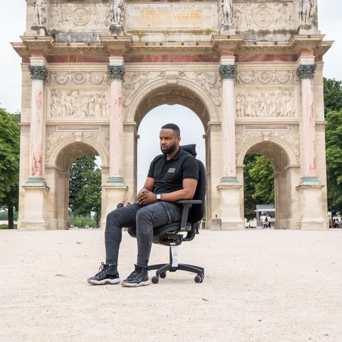 Chaise contemporaine - ERGO PREMIUM - ERGOSANTÉ OUEST - d'intérieur / en mousse / avec piètement en métal