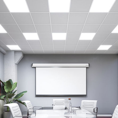 Fauxplafond en fibre minérale AMF THERMATEX Alpha Knauf Ceiling Solutions en dalles