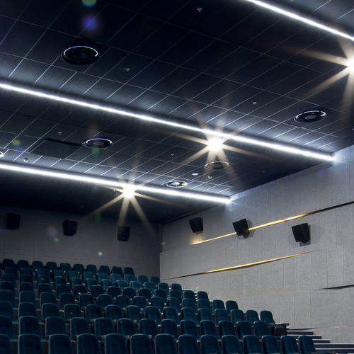 Faux-plafond en fibre minérale - AMF THERMATEX Alpha Colour - Knauf Ceiling Solutions - en dalles / d'intérieur / acoustique