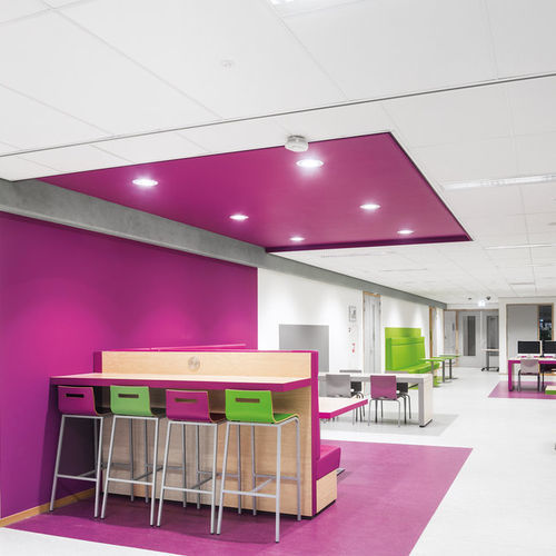 Faux-plafond en fibre minérale - AMF THERMATEX - Knauf Ceiling Solutions - en dalles / pour bureau / pour salle de conférence