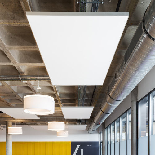 Panneau acoustique pour plafond - Sonic Line - Knauf Ceiling Solutions - suspendu / en laine minérale / rectangulaire