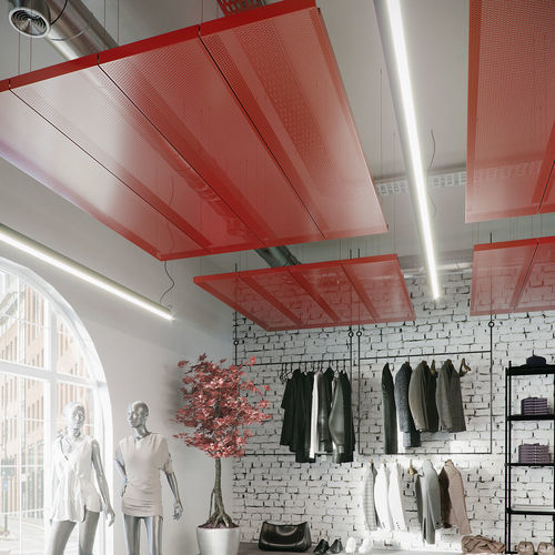 Faux-plafond en tissu - MESH Sky MT - Knauf Ceiling Solutions - en panneaux / d'intérieur / décoratif