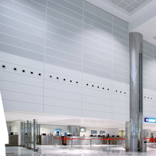 Panneau acoustique pour mur - Horizon 1000 / 1100 - Knauf Ceiling Solutions - en métal / rectangulaire / perforé