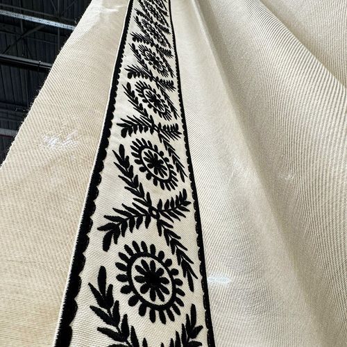 Bordure de tissu d'ameublement - IRIS - DEGRAPE - géométrique / en polyester / marron