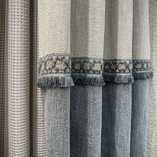 Bordure de tissu pour rideaux - RING - DEGRAPE - à rayures / en polyester / en acrylique