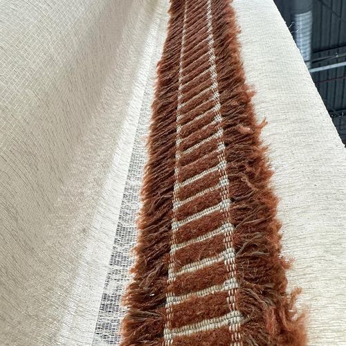 Bordure de tissu pour rideaux - SICILYA - DEGRAPE - à rayures / en lin / en polyester