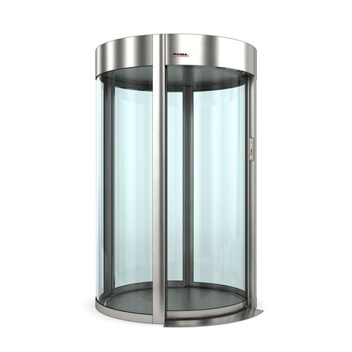 Sas de sécurité courbé - Commodoor Light - Saima Sicurezza SpA - pour contrôle d'accès automatique / vitré