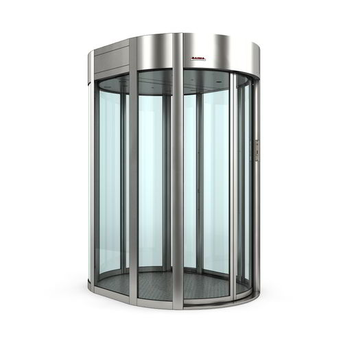 Sas de sécurité courbé - EL - Saima Sicurezza SpA - pour contrôle d'accès automatique / vitré