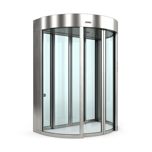 Sas de sécurité courbé - Saima Sicurezza SpA - pour contrôle d'accès automatique / vitré