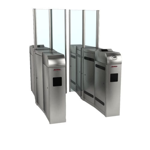 Couloir rapide pour contrôle d'accès automatique - Pass 256/297 - Saima Sicurezza SpA - en verre / en acier inoxydable