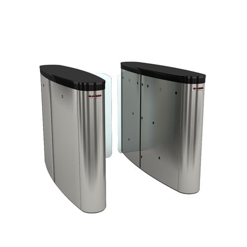 Couloir rapide pour contrôle d'accès automatique - Pass 107 Light - Saima Sicurezza SpA - en verre / en acier