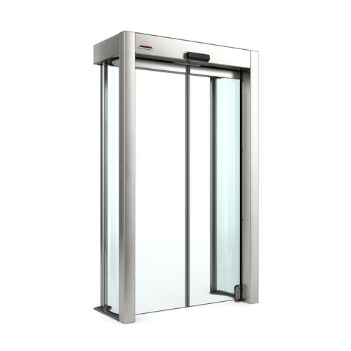 Porte d'entrée - Rotoslide V4 - Saima Sicurezza SpA - en verre / coulissante / pivotante