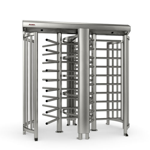 Tourniquet toute hauteur - TR 121 D - Saima Sicurezza SpA - en acier inoxydable / en acier / pour établissement public