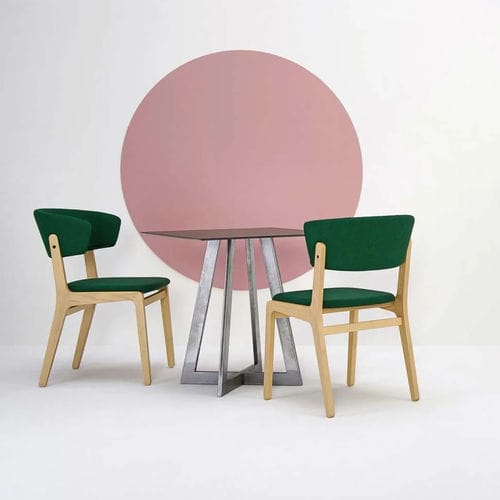 Chaise contemporaine - Ava - Glam_ee by Emmeti - d'intérieur / en tissu / avec piètement en frêne