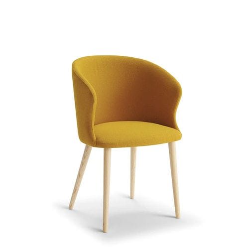 Chaise contemporaine - OLA  - Glam_ee by Emmeti - d'intérieur / en tissu / avec piètement en frêne