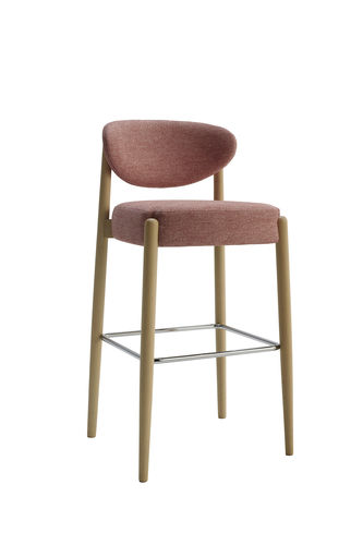 Chaise de bar contemporaine - Nirvana - Glam_ee by Emmeti - d'intérieur / en tissu / avec piètement en métal