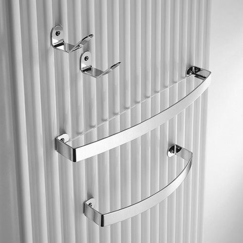 Patère contemporaine - BEND - ANTRAX - en laiton / double / de salle de bain