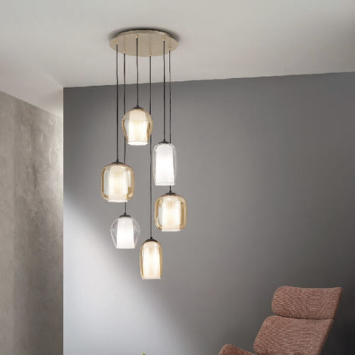 Suspension - BONNIE - Ondaluce - en métal / en verre / contemporaine