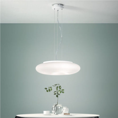 Suspension - DODI - Ondaluce - en métal chromé / en verre soufflé / contemporaine