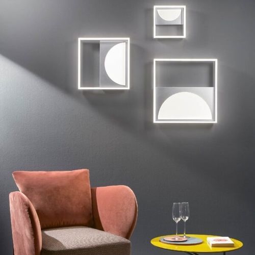 Applique murale contemporaine - ART - Ondaluce - d'intérieur / en métal / carrée