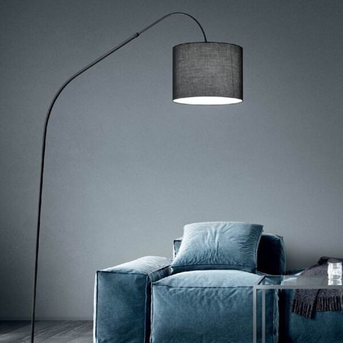 Lampe sur pied - GLAM - Ondaluce - en métal / en chrome / en tissu