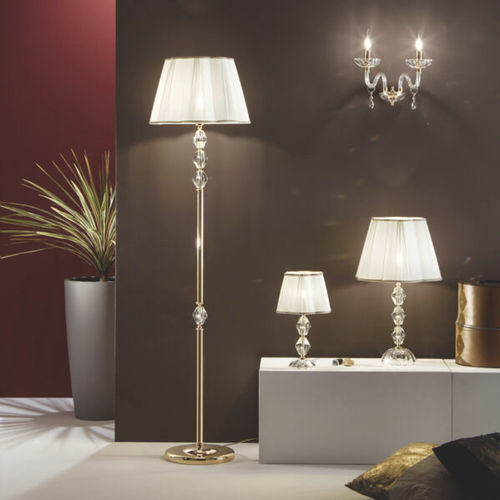 Lampe sur pied - BRIGIDA - Ondaluce - en verre / en cristal / en or